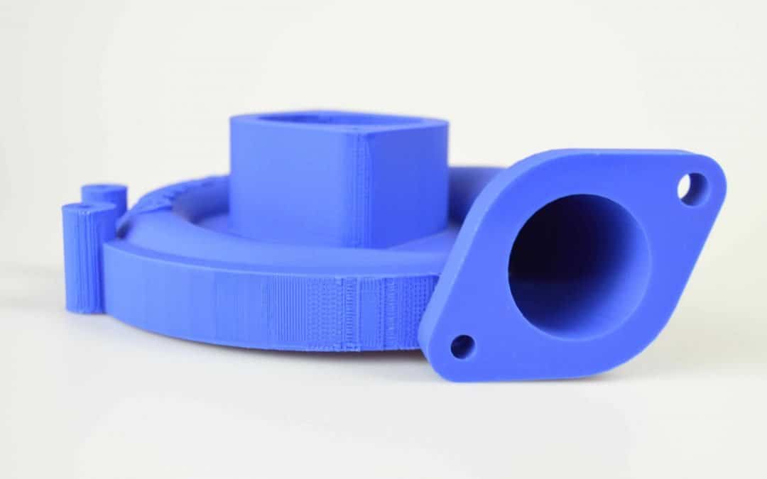 F400: Turbocharger Intake Scroll (PLA) | Fusion3